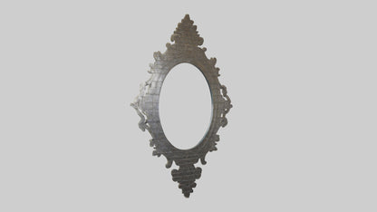 Sculptural wall mirror model 3D model