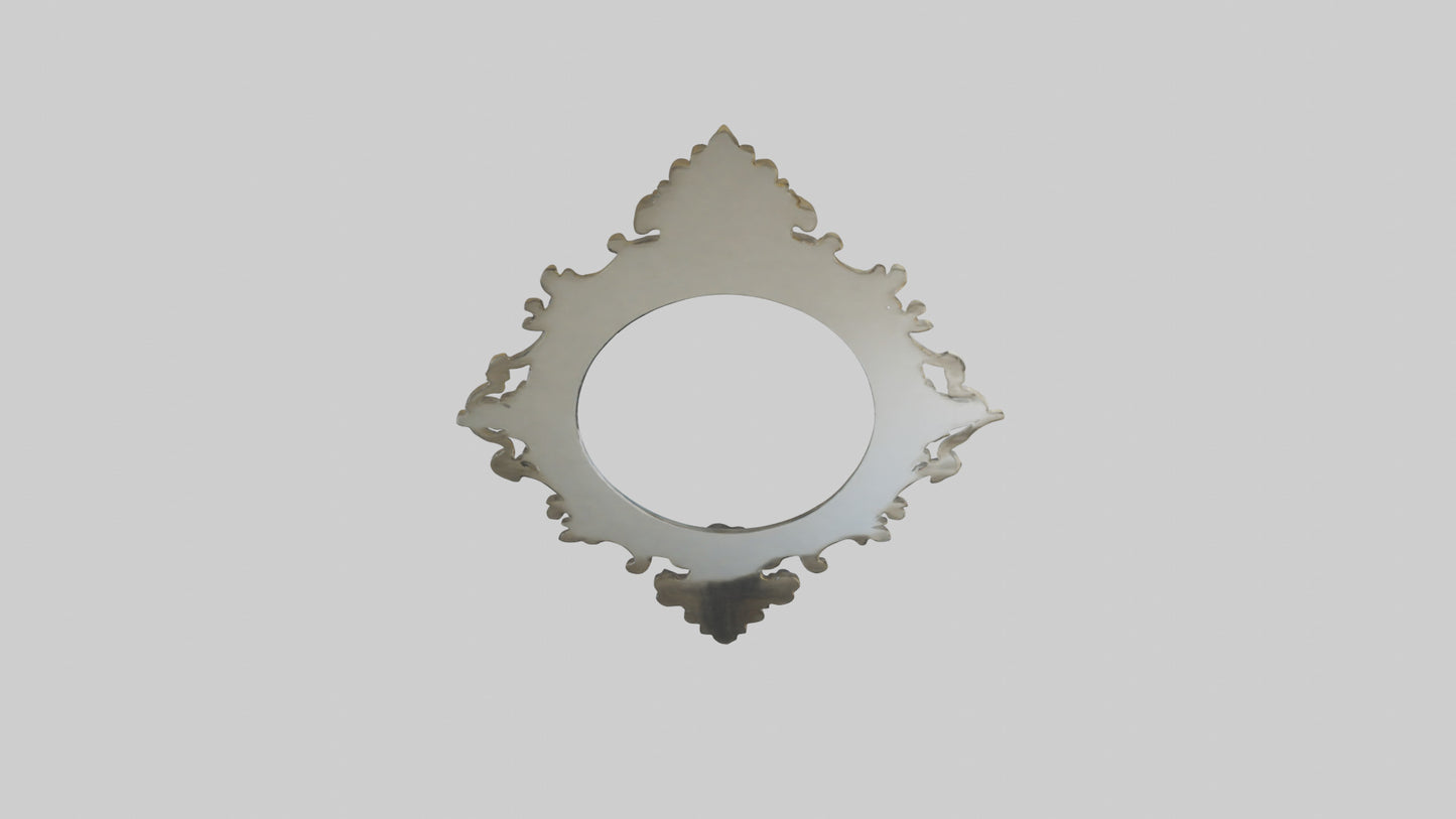 Sculptural wall mirror model 3D model