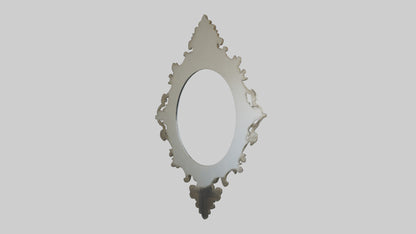 Sculptural wall mirror model 3D model