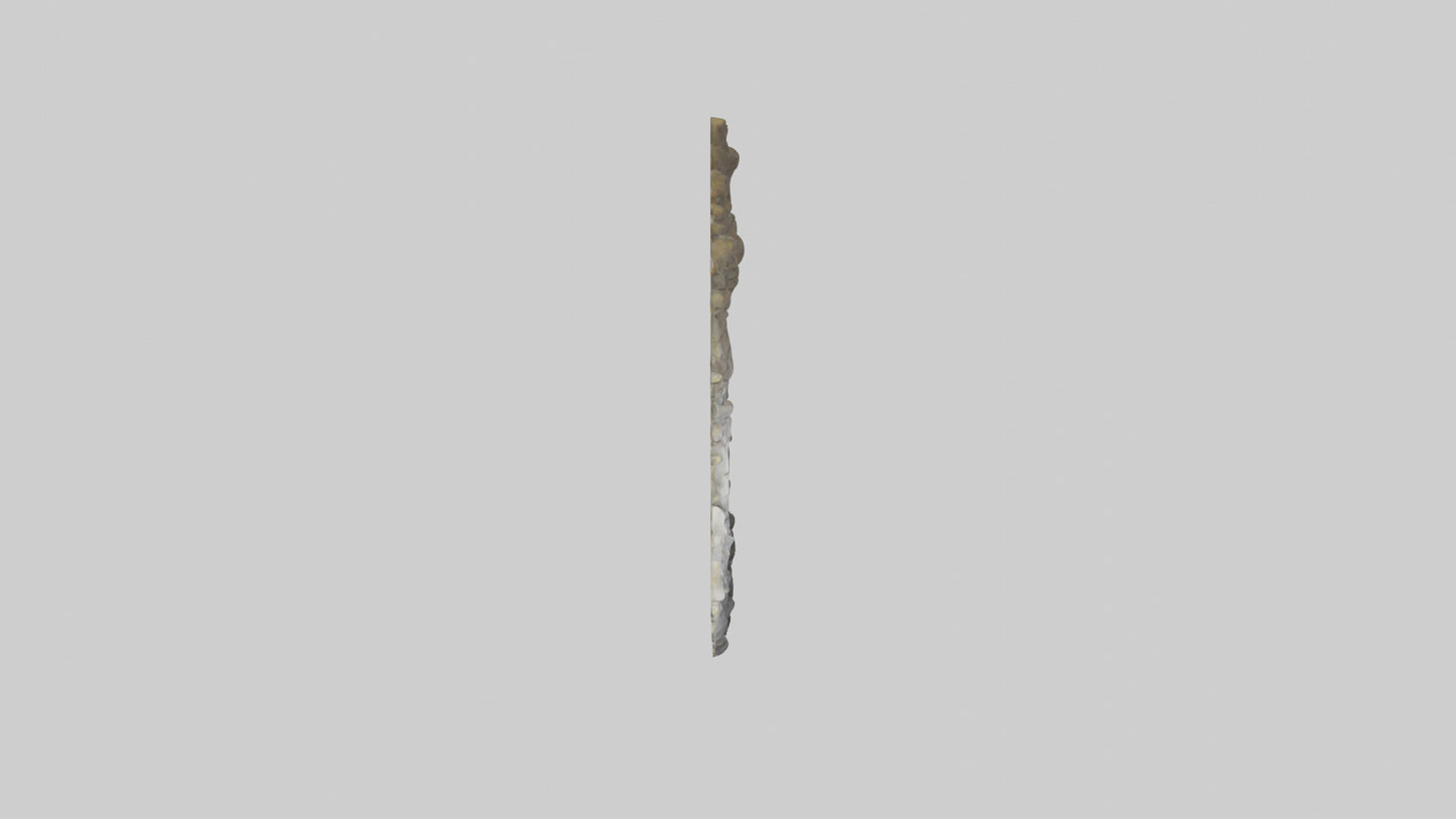 Sculptural wall mirror model 3D model