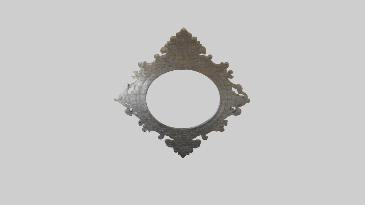 Sculptural wall mirror model 3D model