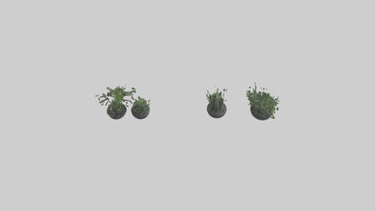 3D model Sculptural Wall Planters VR / AR / low-poly