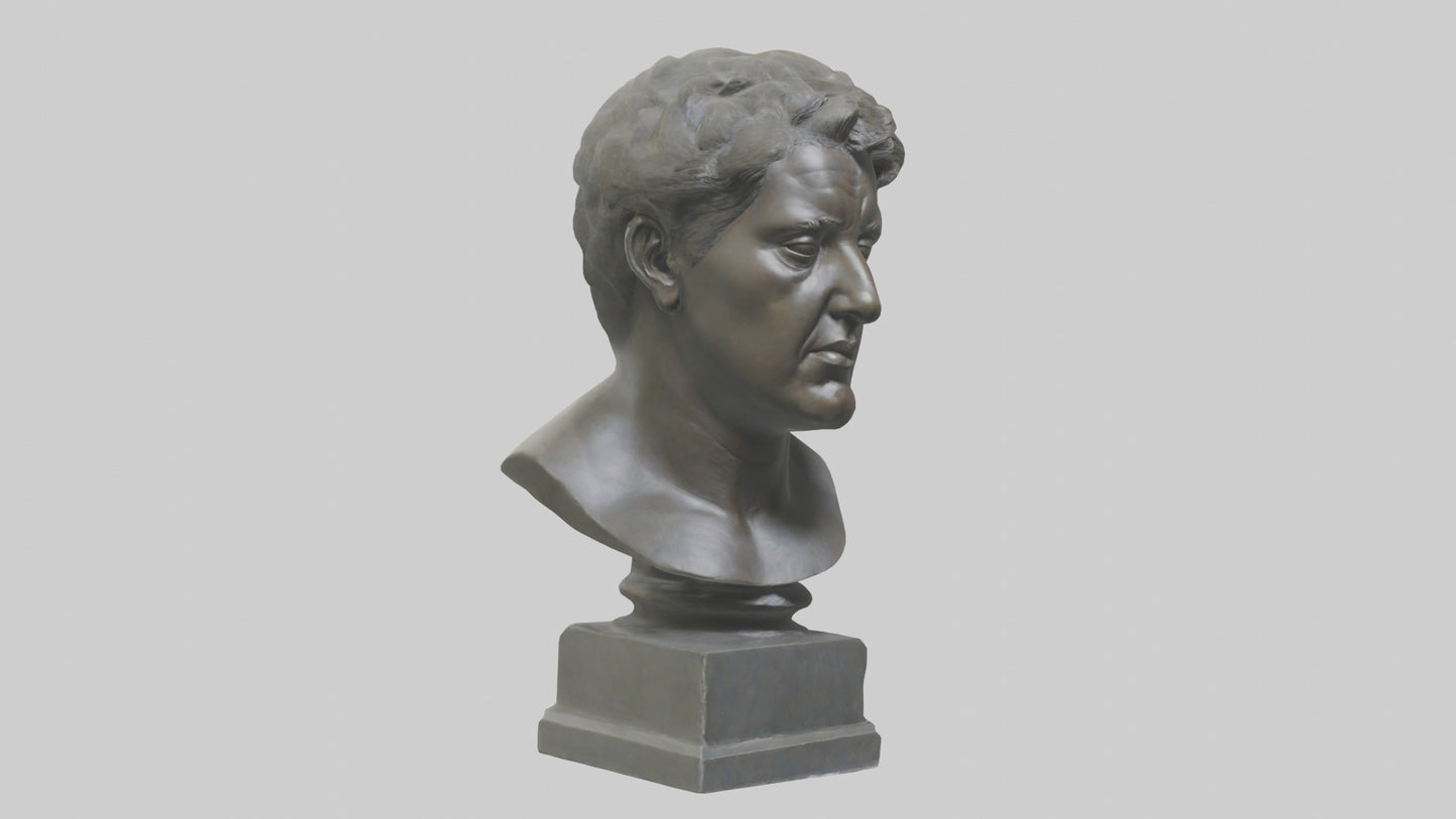 Sculpture bust model VR / AR / low-poly