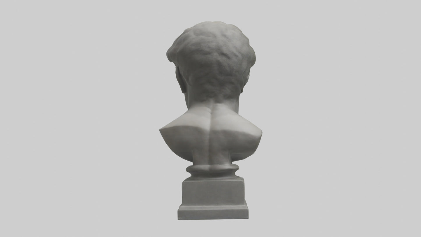 Sculpture bust model VR / AR / low-poly