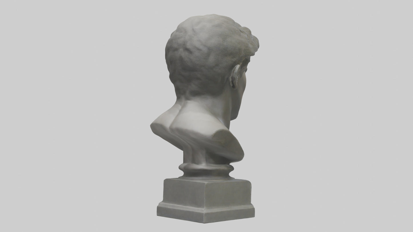 Sculpture bust model VR / AR / low-poly