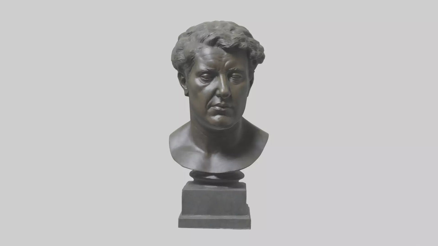 Sculpture bust model VR / AR / low-poly