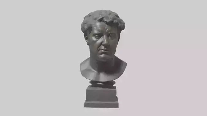 Sculpture bust model VR / AR / low-poly