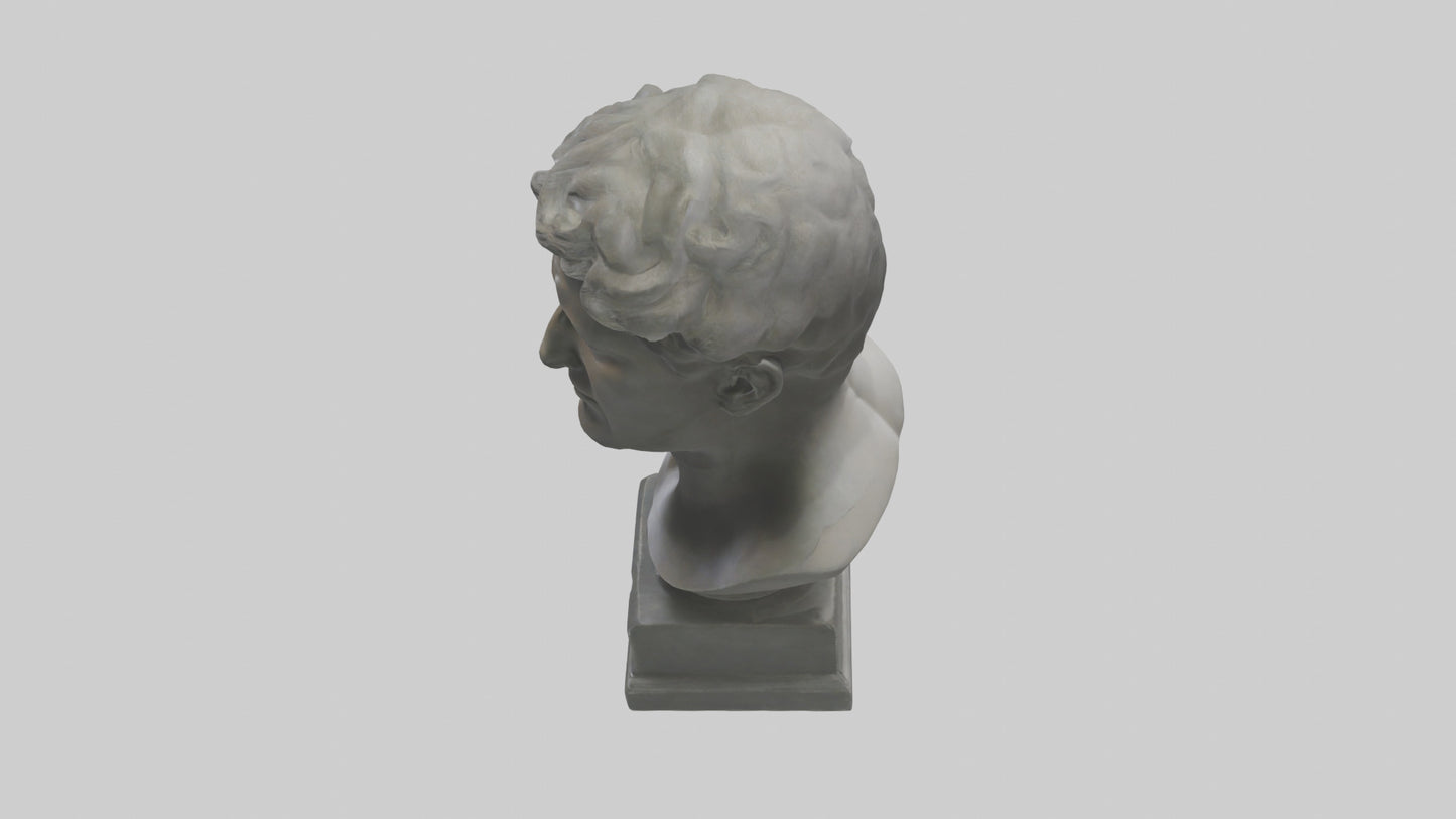 Sculpture bust model VR / AR / low-poly