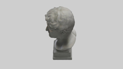 Sculpture bust model VR / AR / low-poly