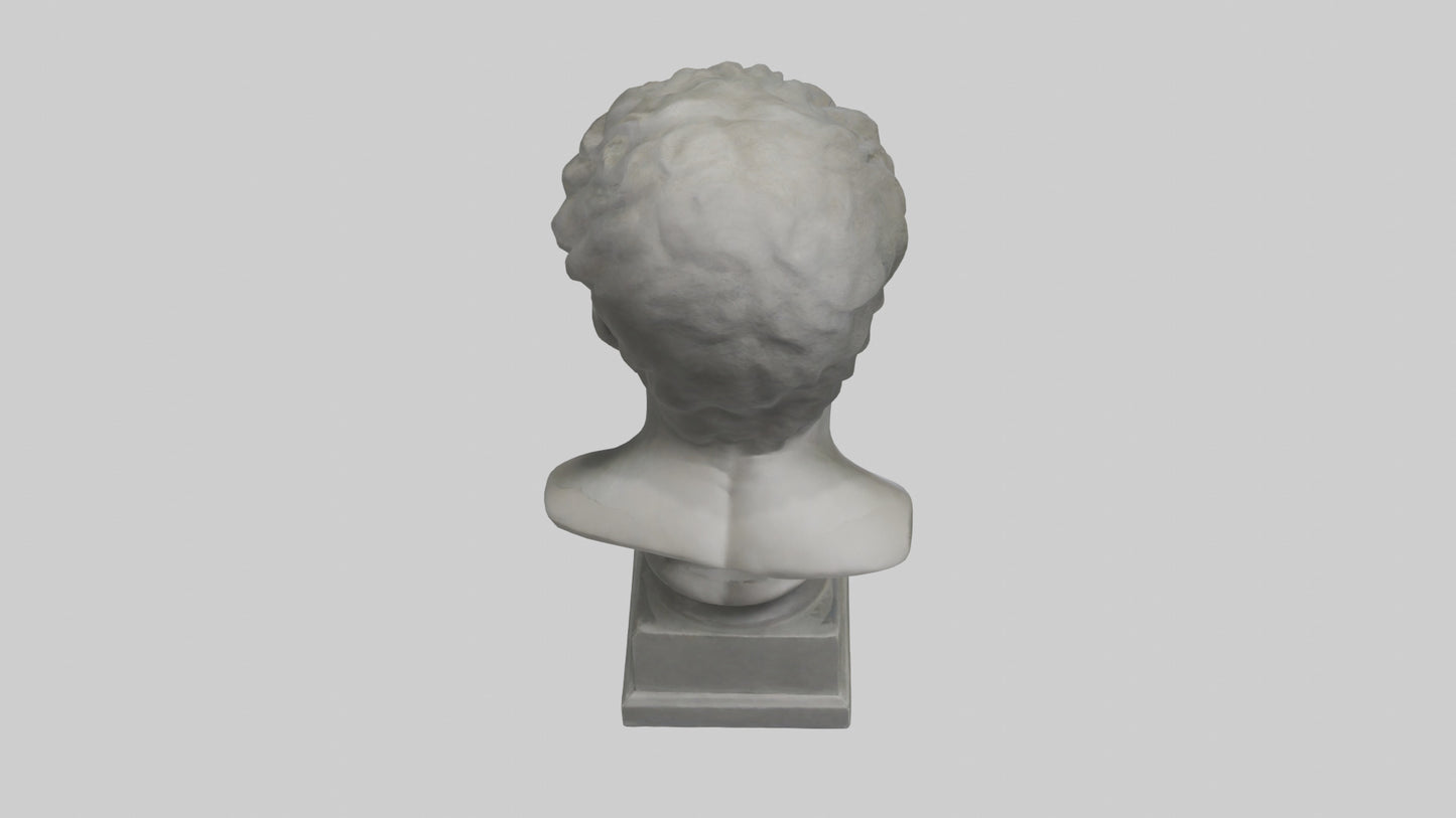 Sculpture bust model VR / AR / low-poly