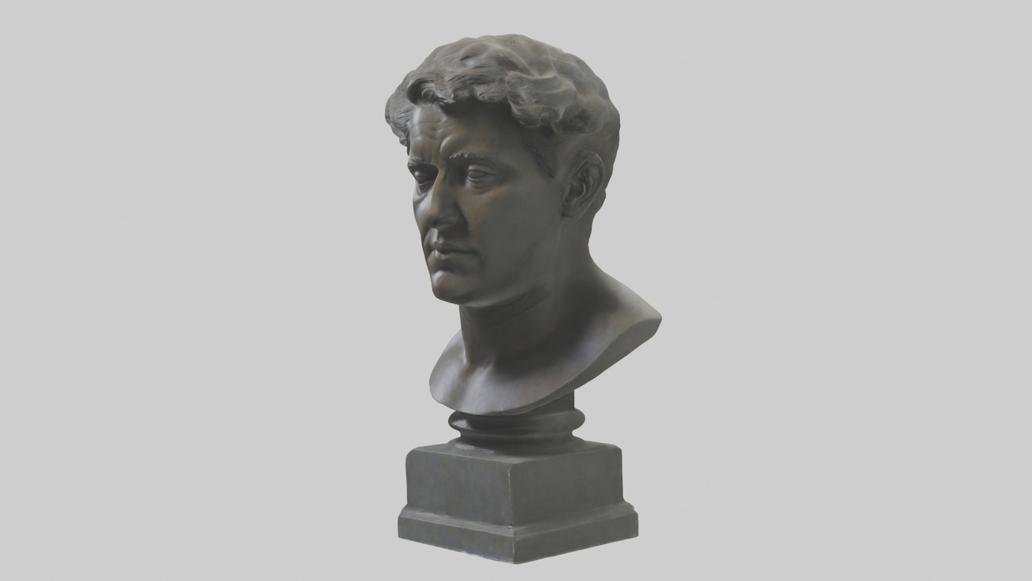 Sculpture bust model VR / AR / low-poly