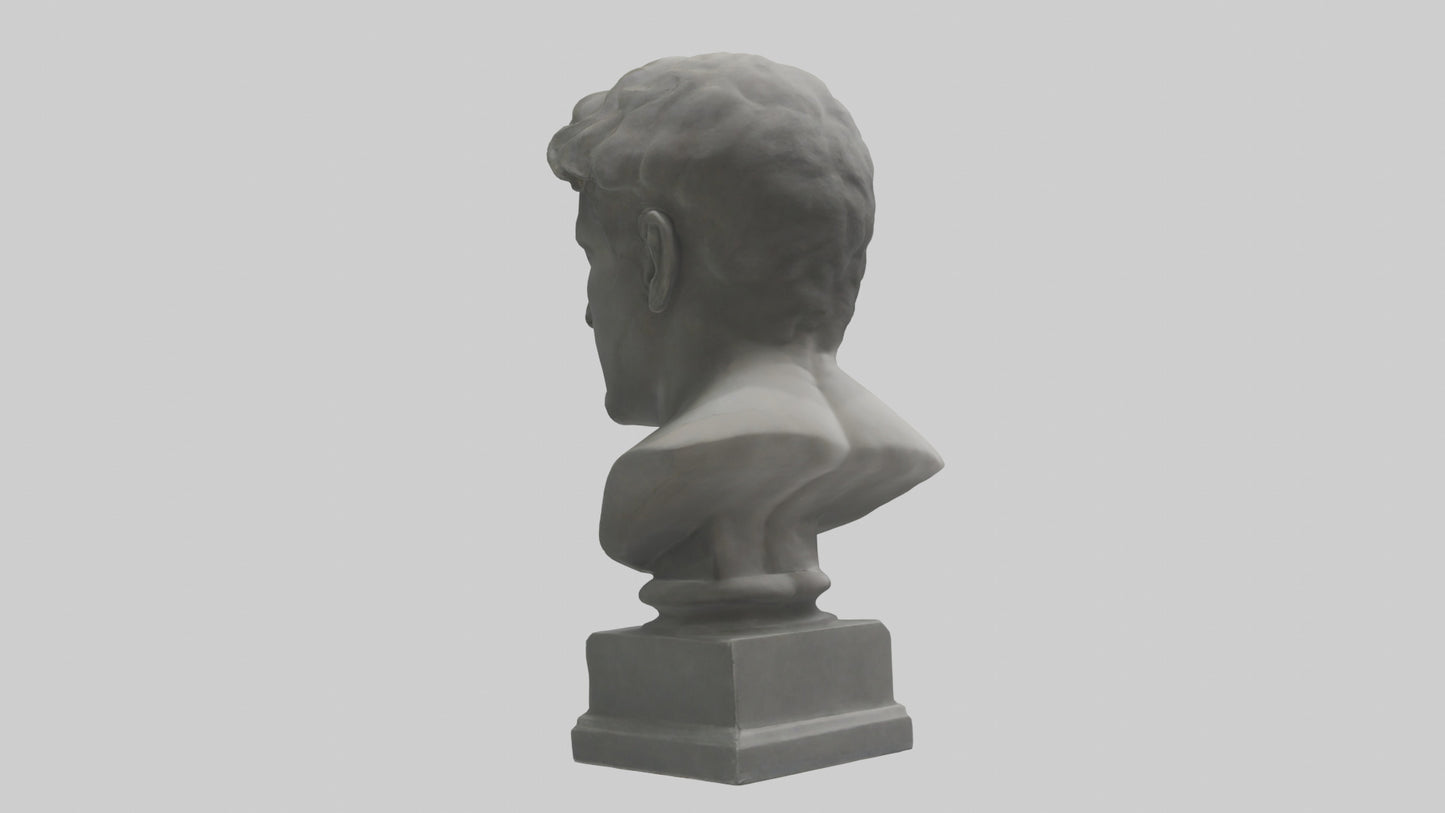 Sculpture bust model VR / AR / low-poly