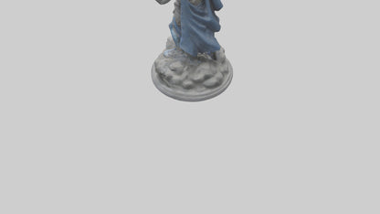 3D model Sculpture of Thunder god model VR / AR / low-poly