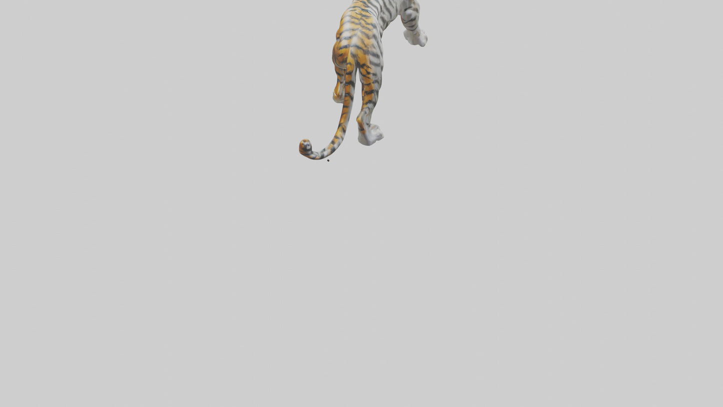 3D model Sculpture of Tiger statue model VR / AR / low-poly