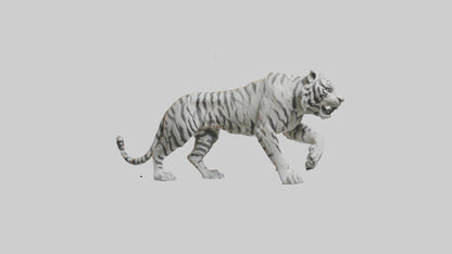 3D model Sculpture of Tiger statue model VR / AR / low-poly