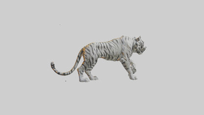 3D model Sculpture of Tiger statue model VR / AR / low-poly