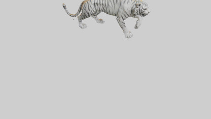 3D model Sculpture of Tiger statue model VR / AR / low-poly