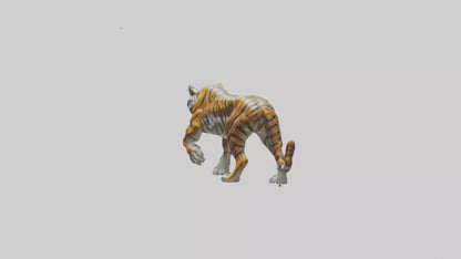 3D model Sculpture of Tiger statue model VR / AR / low-poly