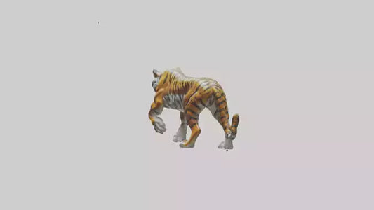 3D model Sculpture of Tiger statue model VR / AR / low-poly