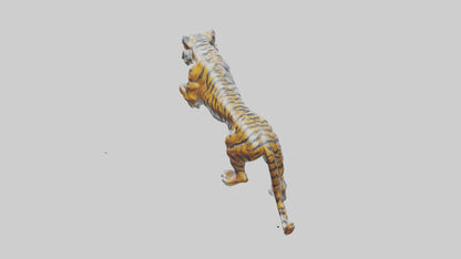 3D model Sculpture of Tiger statue model VR / AR / low-poly