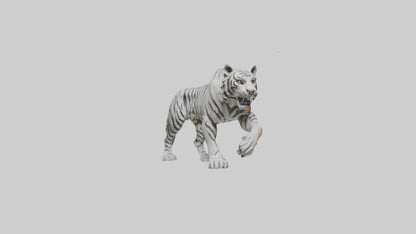 3D model Sculpture of Tiger statue model VR / AR / low-poly