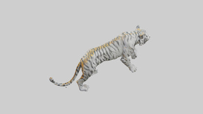 3D model Sculpture of Tiger statue model VR / AR / low-poly