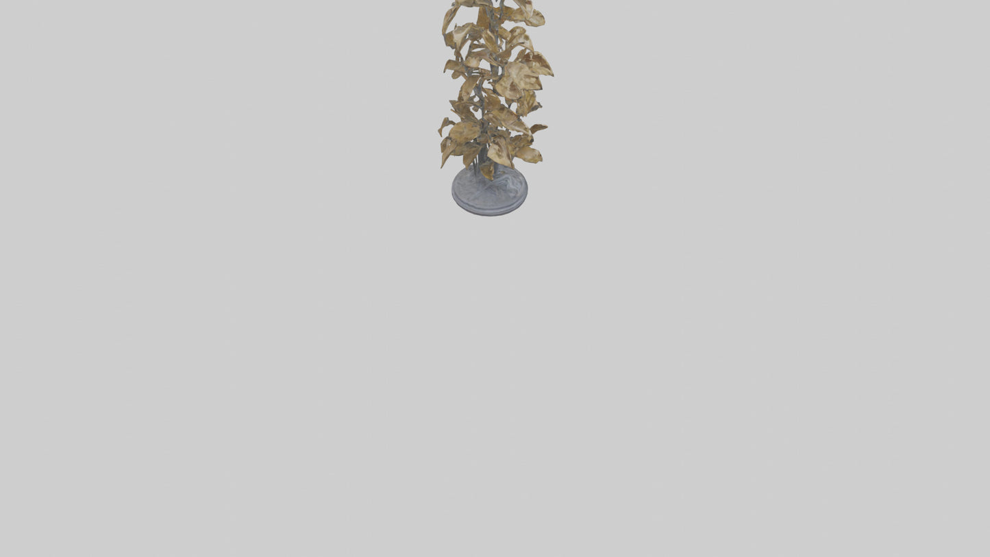 3D model Sculpture of Wind in Leaves statue model VR / AR / low-poly