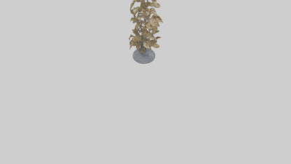 3D model Sculpture of Wind in Leaves statue model VR / AR / low-poly