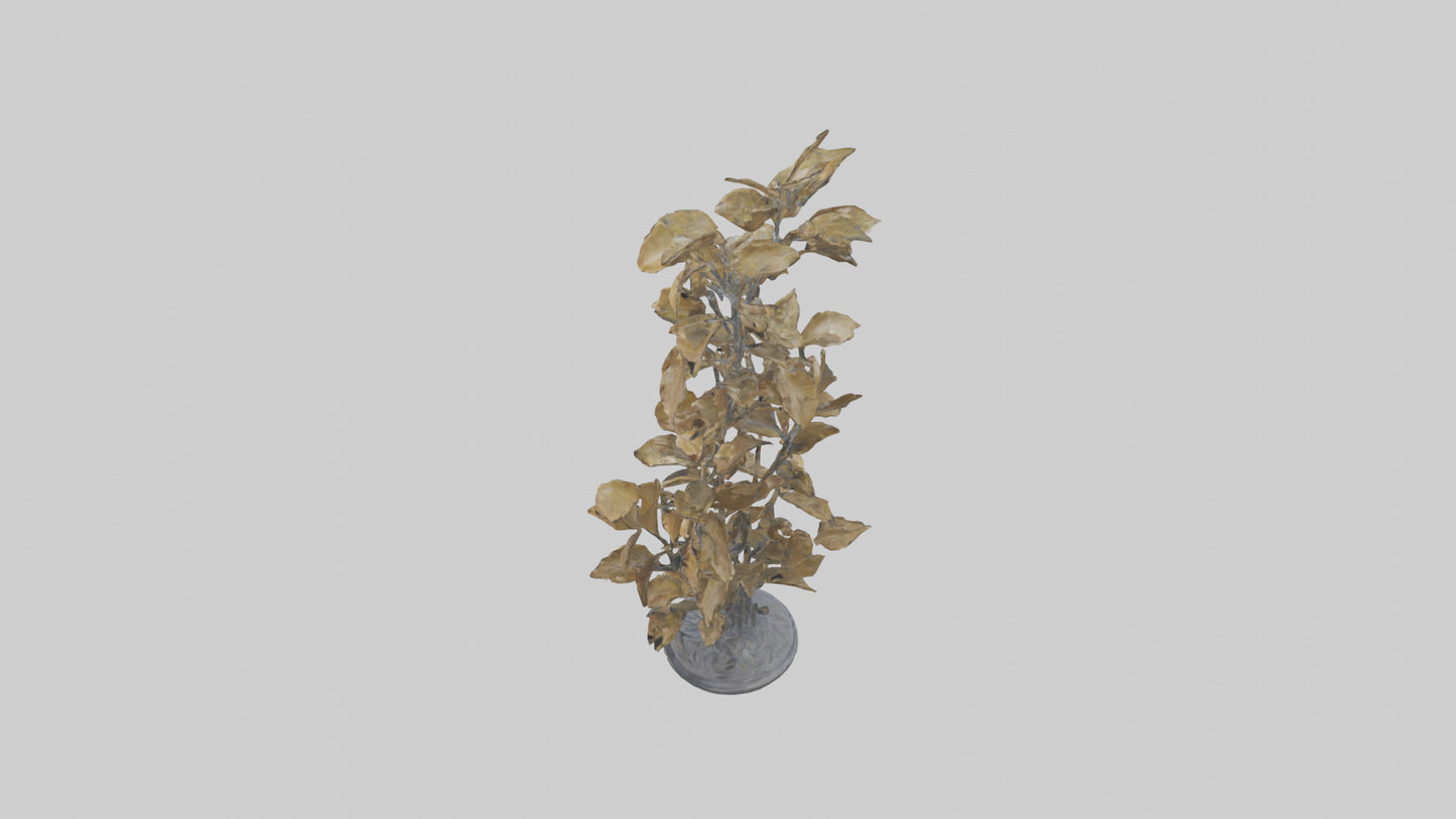 3D model Sculpture of Wind in Leaves statue model VR / AR / low-poly