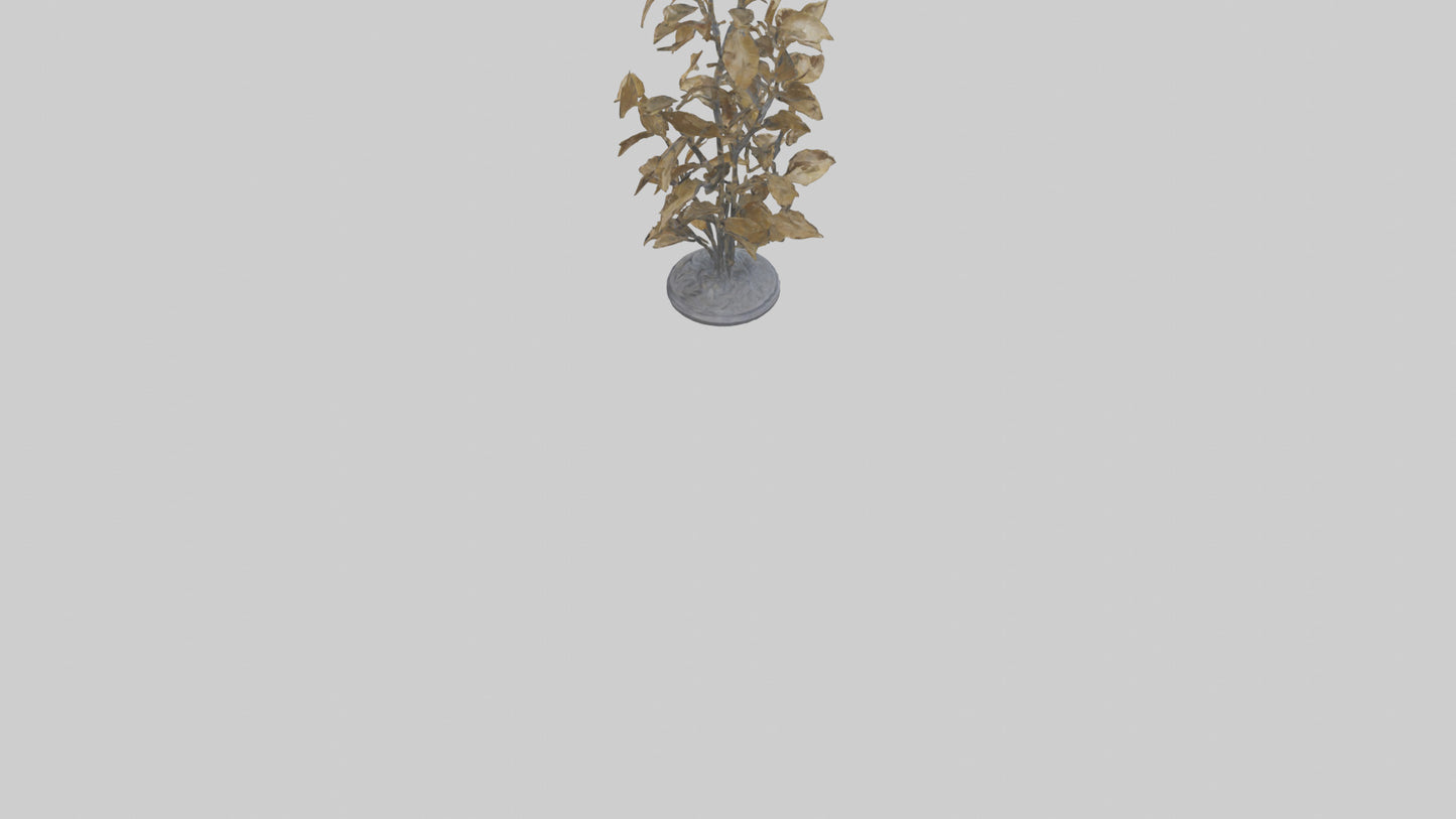 3D model Sculpture of Wind in Leaves statue model VR / AR / low-poly
