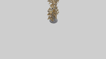 3D model Sculpture of Wind in Leaves statue model VR / AR / low-poly
