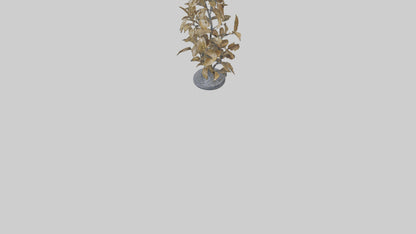 3D model Sculpture of Wind in Leaves statue model VR / AR / low-poly