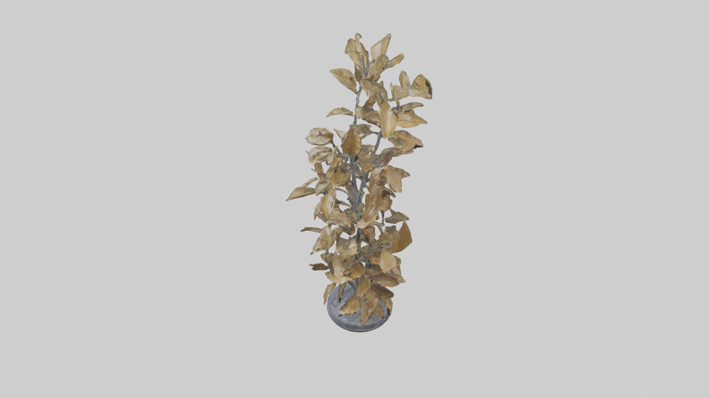 3D model Sculpture of Wind in Leaves statue model VR / AR / low-poly