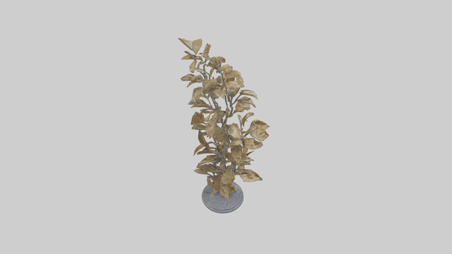 3D model Sculpture of Wind in Leaves statue model VR / AR / low-poly