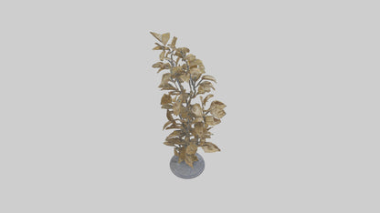 3D model Sculpture of Wind in Leaves statue model VR / AR / low-poly