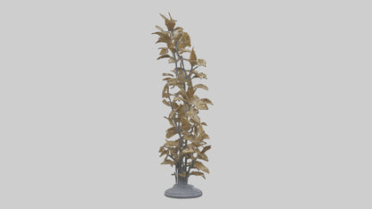 3D model Sculpture of Wind in Leaves statue model VR / AR / low-poly