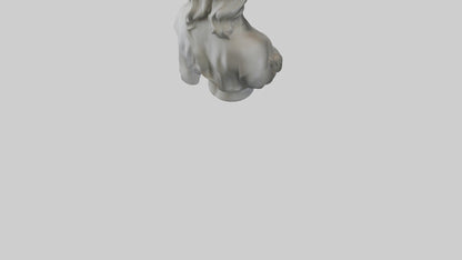 Sculptured woman bust model 3D model