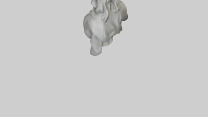 Sculptured woman bust model 3D model