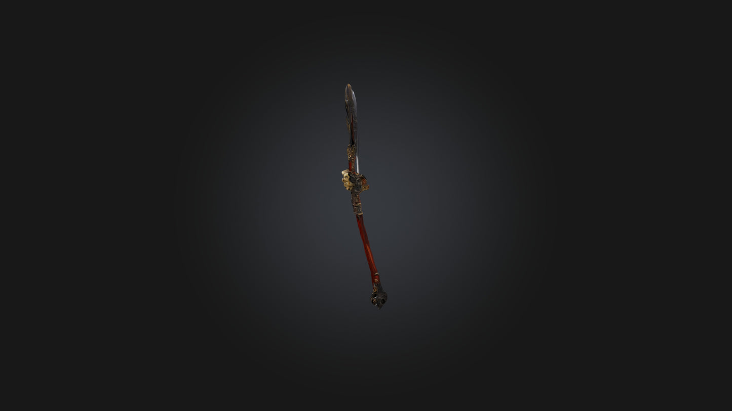 3D model Scythe VR / AR / low-poly