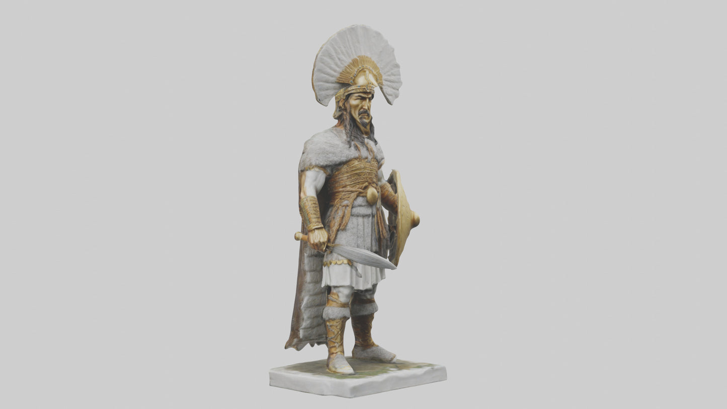 Scythian warrior statue model 3D model
