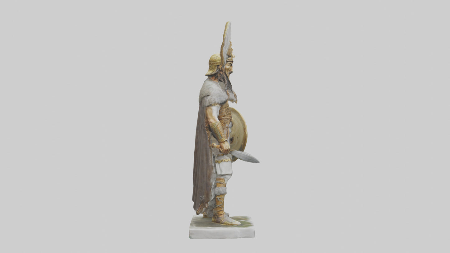 Scythian warrior statue model 3D model