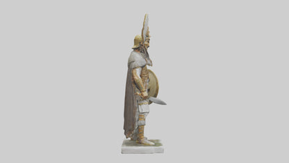 Scythian warrior statue model 3D model