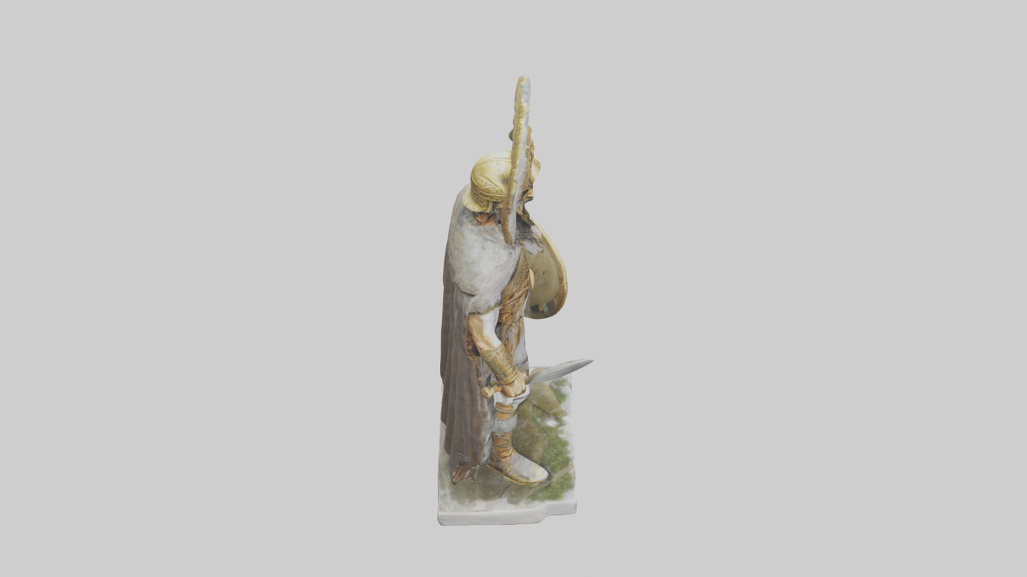 Scythian warrior statue model 3D model