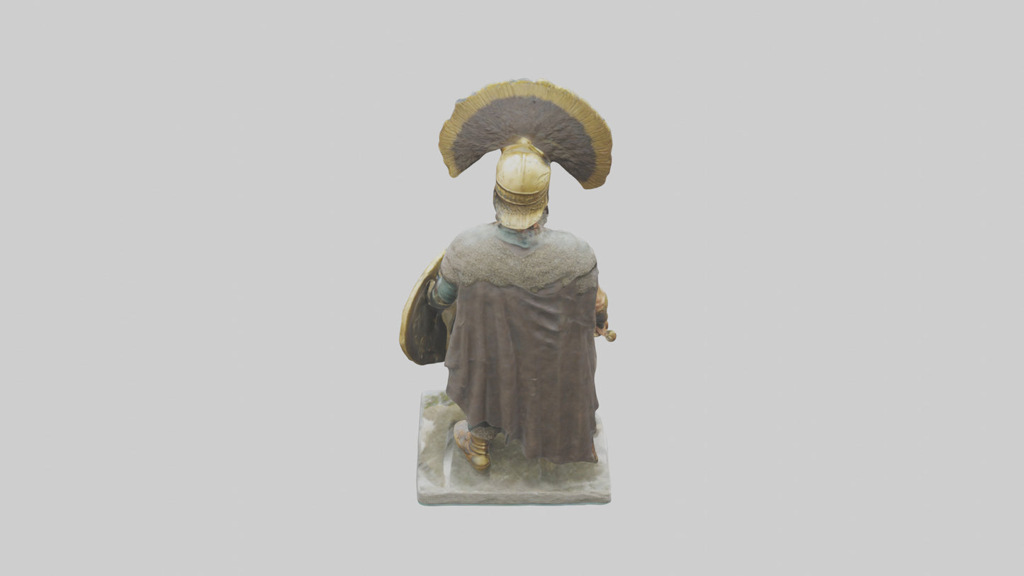 Scythian warrior statue model 3D model