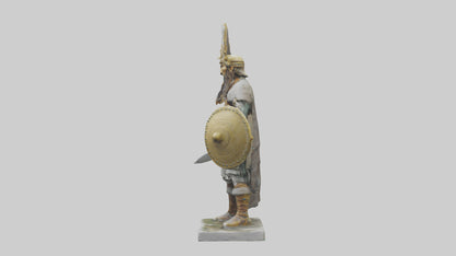 Scythian warrior statue model 3D model