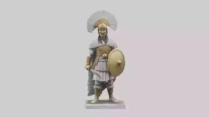 Scythian warrior statue model 3D model