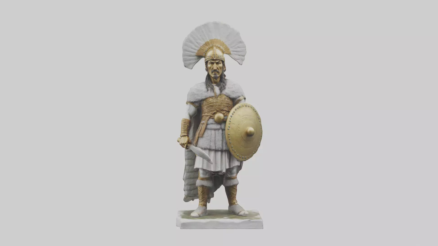 Scythian warrior statue model 3D model