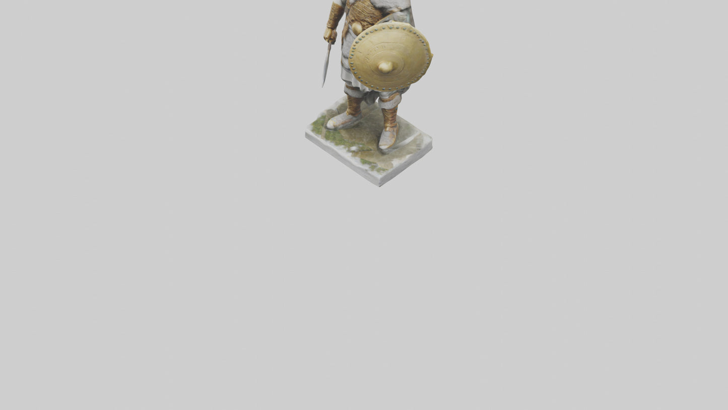 Scythian warrior statue model 3D model
