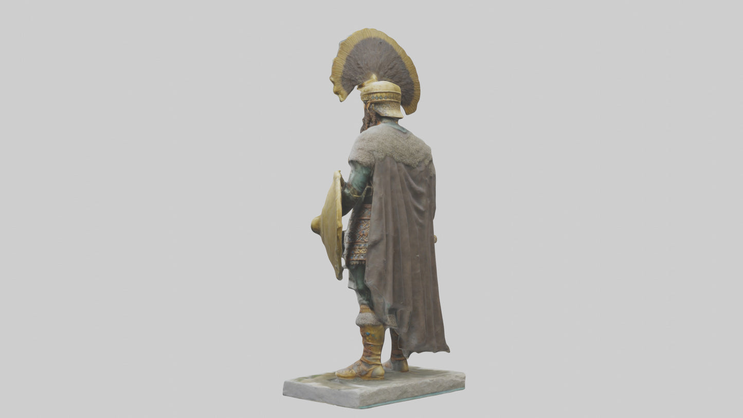 Scythian warrior statue model 3D model