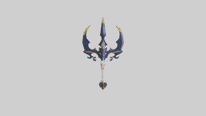 3D model Sea Kings Trident model VR / AR / low-poly